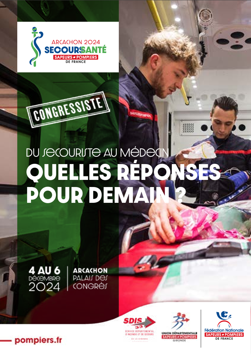 Affiche congres sante secours sapeurs pompiers